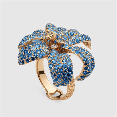 gucci flora ring|gucci floral ring.